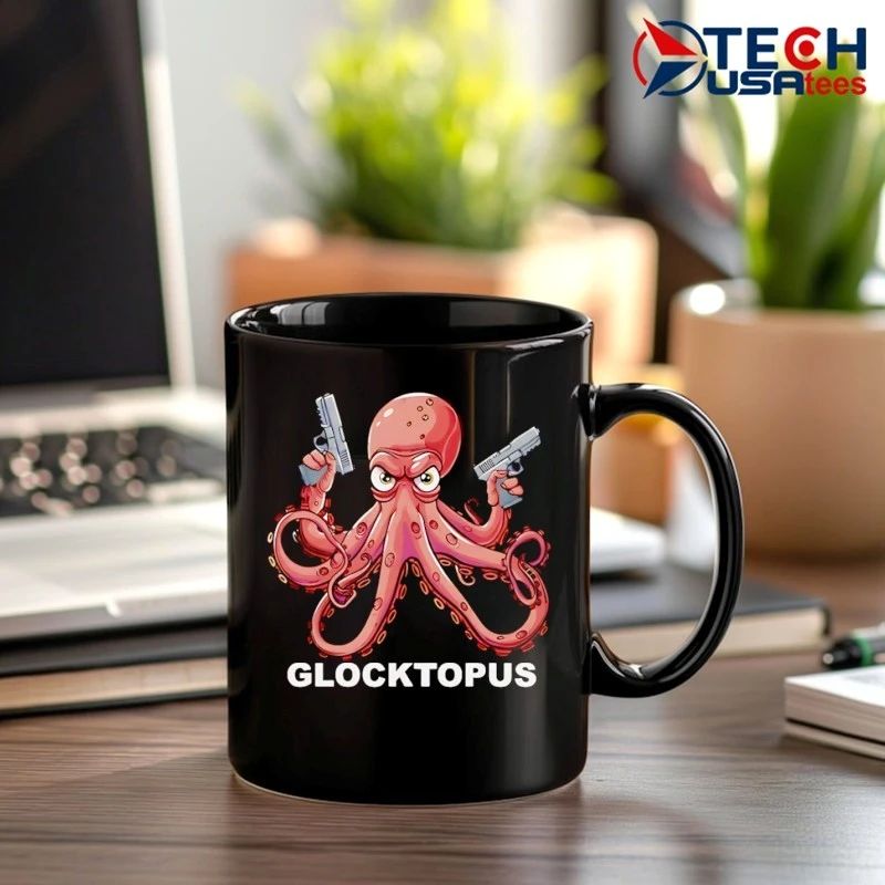 Glocktopus octopus holding gun shirt