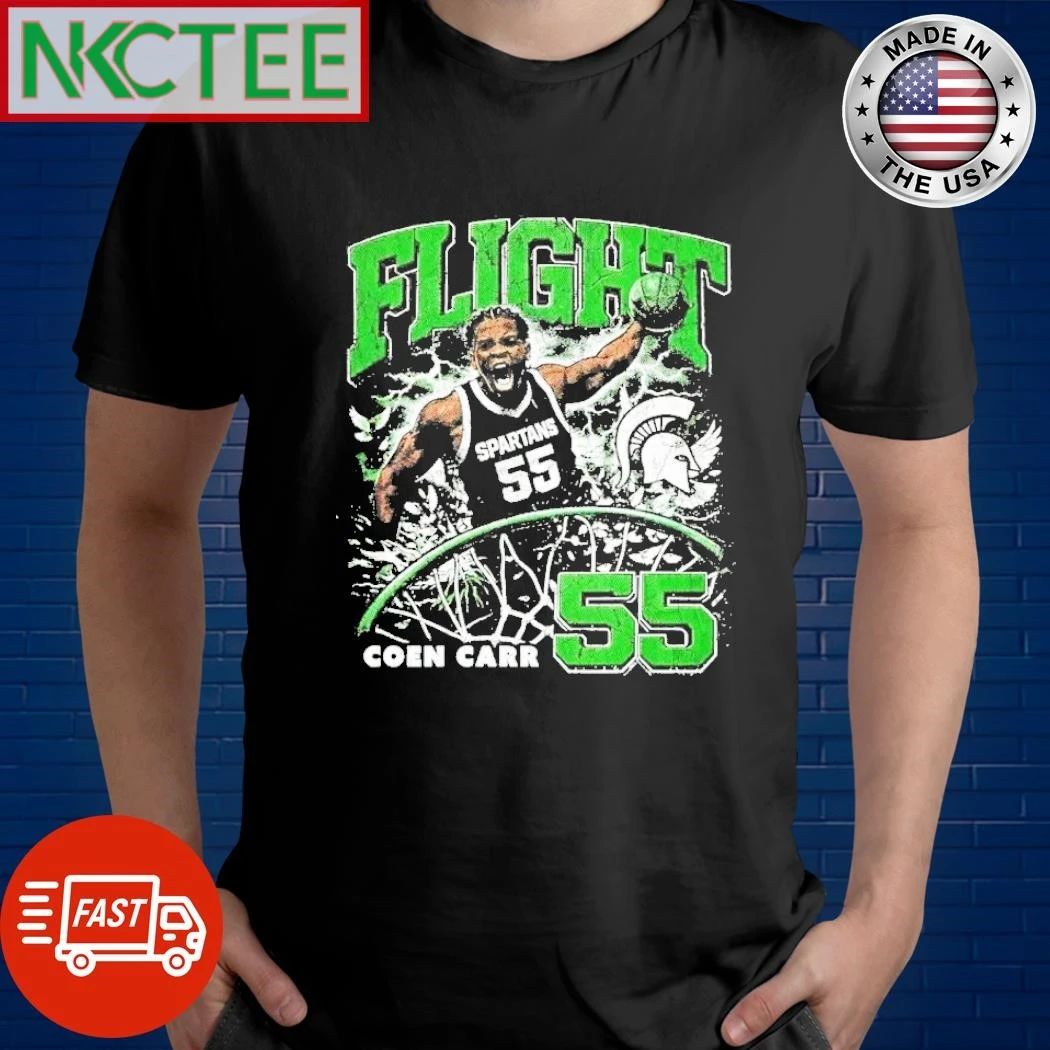 Flight Coen Carr Michigan State Spartans Dunk Cam Shot 55 shirt