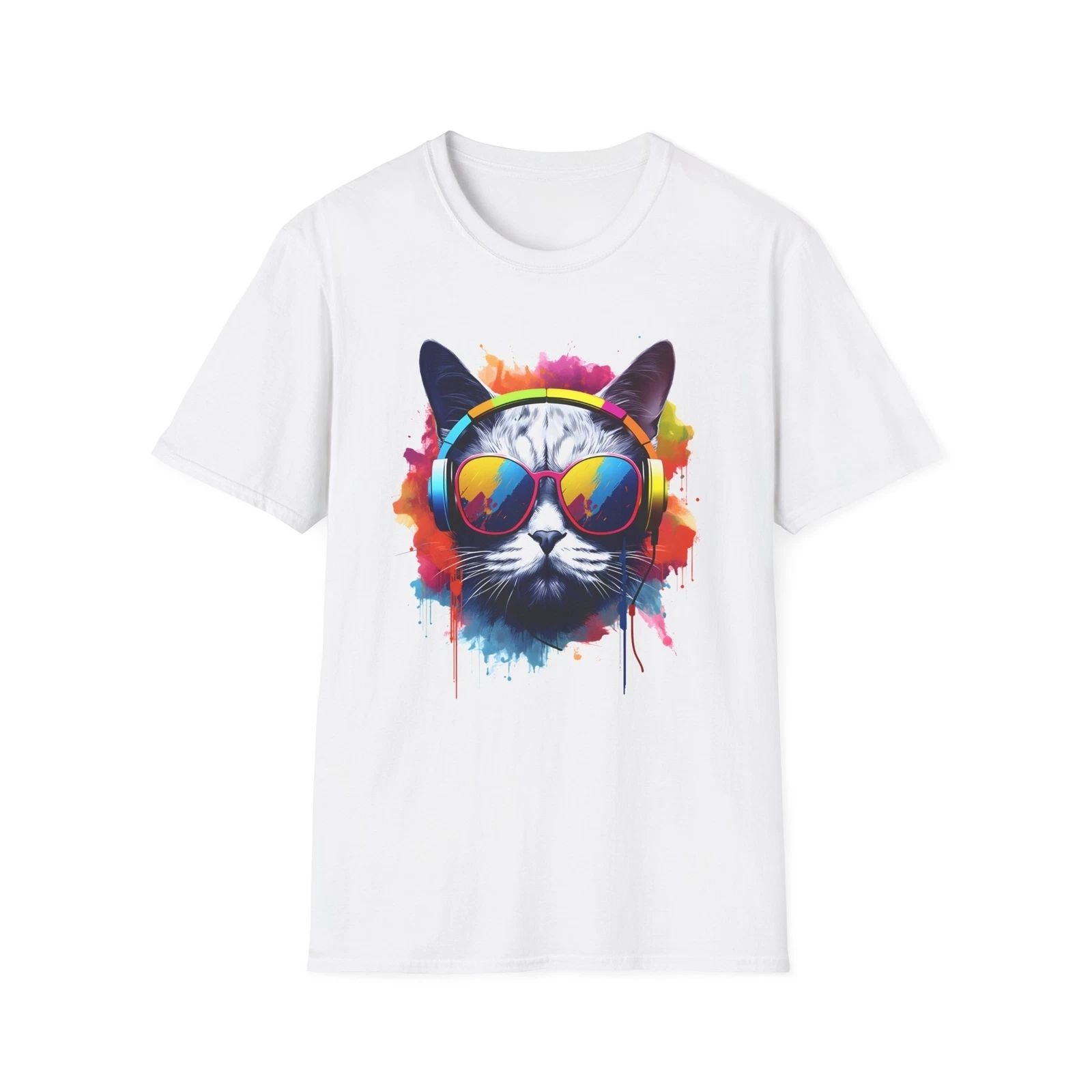 Colorful Cat Theme Vintage-Inspired Design for Women - Warm & Stylish