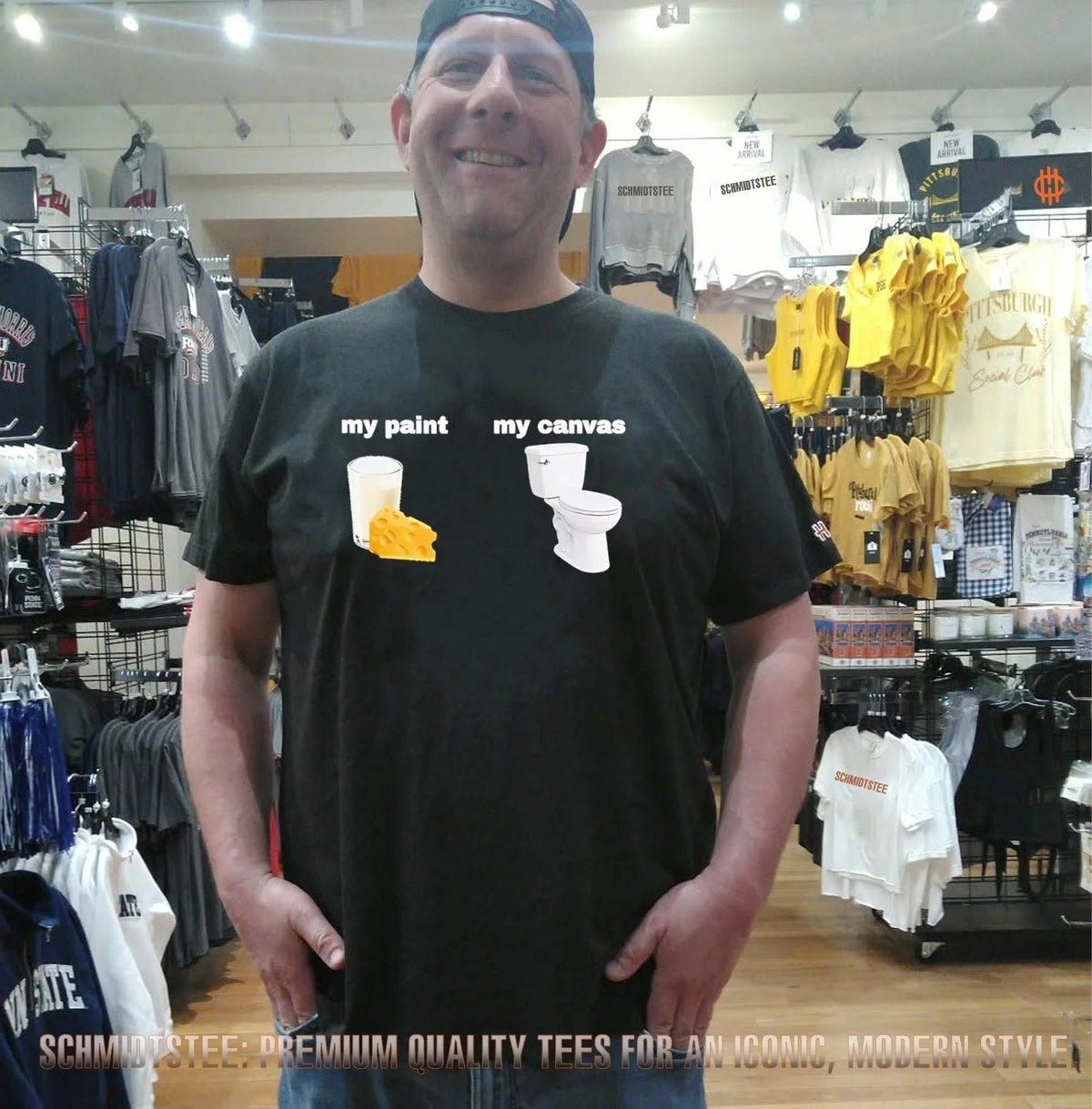 My paint my canvas milk and cheese funny shirt