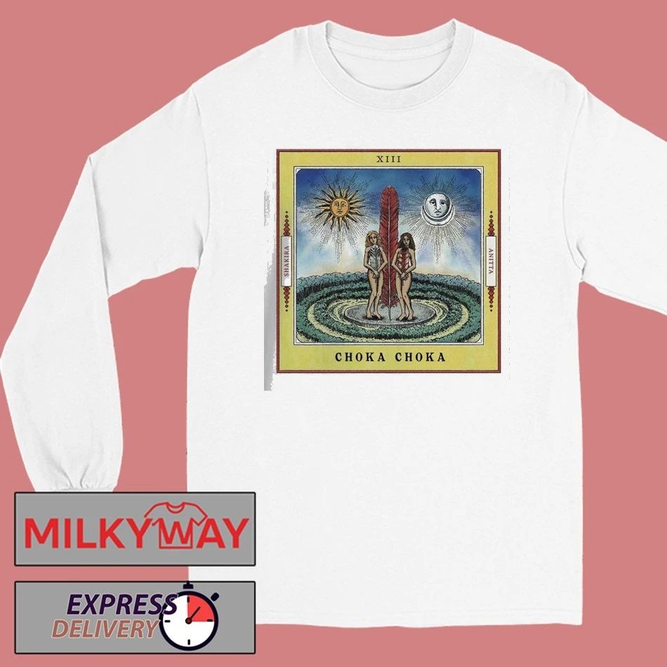 Shakira X Anitta Choka Choka Collab Tarot Card Style Art T-Shirt