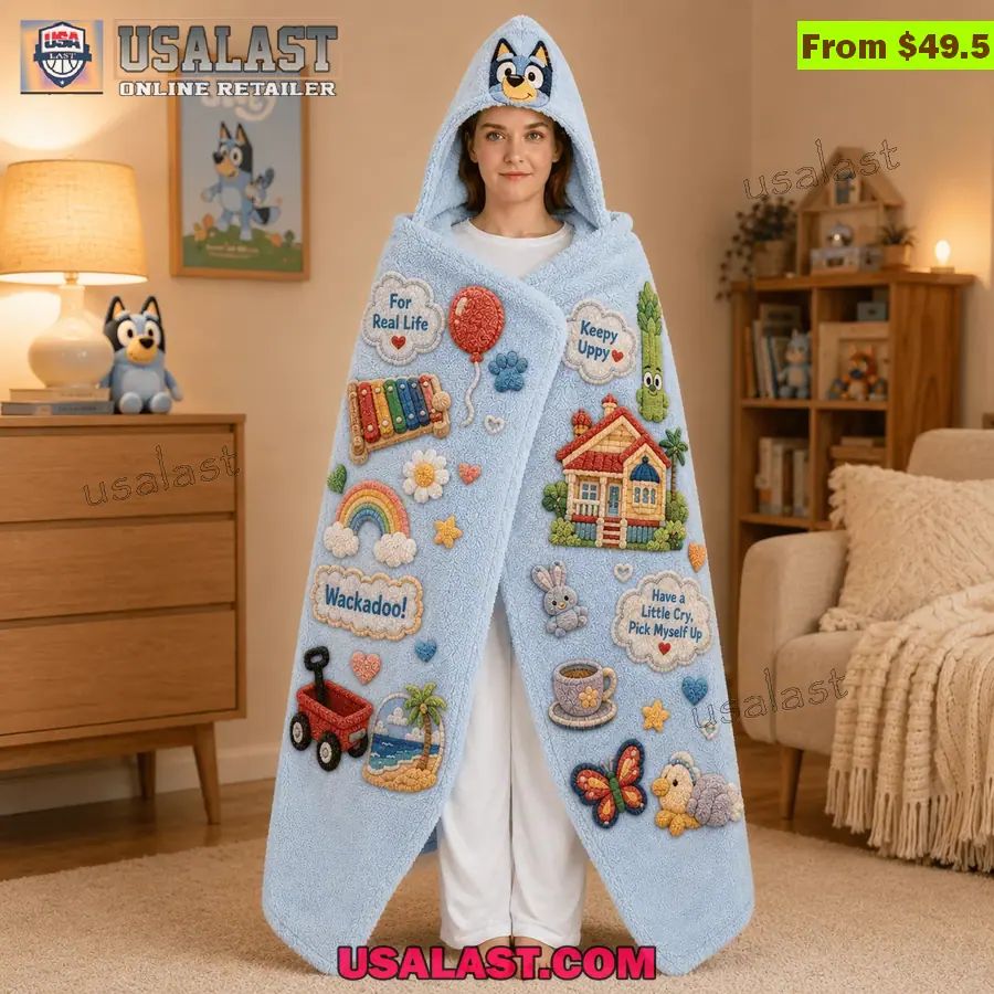 Bluey Limited Edition Hooded Blanket