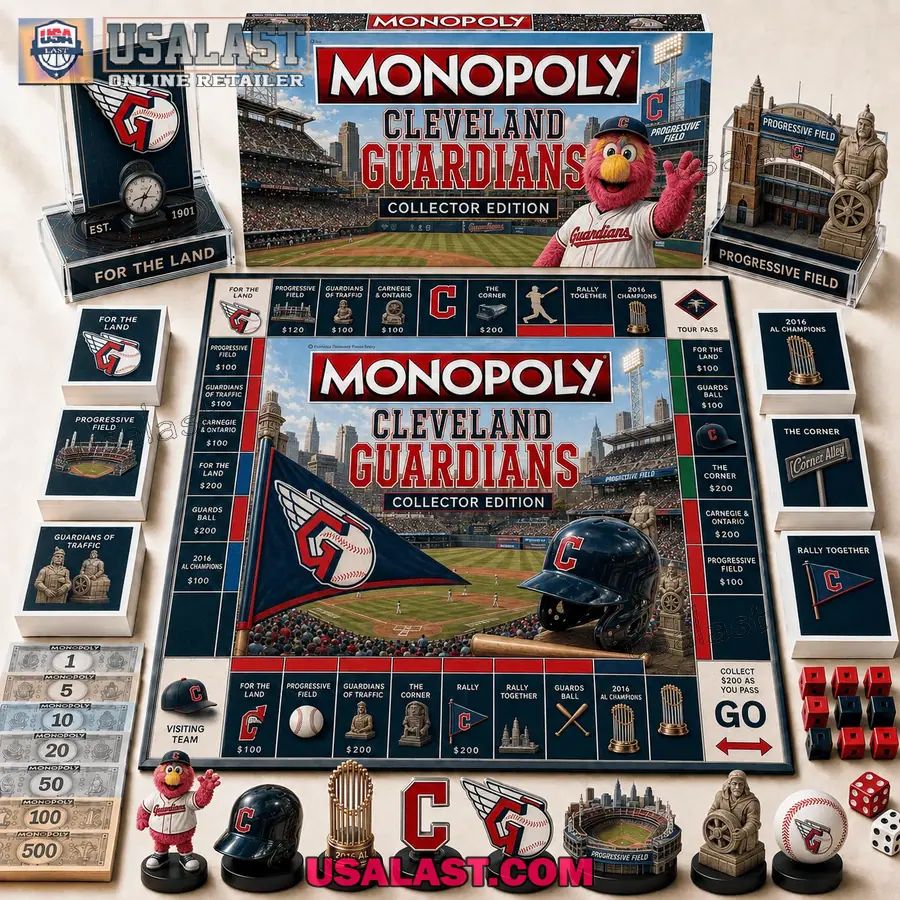 Cleveland Guardians Collector Edition Monopoly Board Game 2026