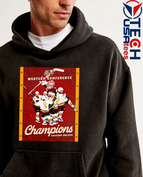 2026 Western Conference Champions Chicago Wolves Hockey shirt