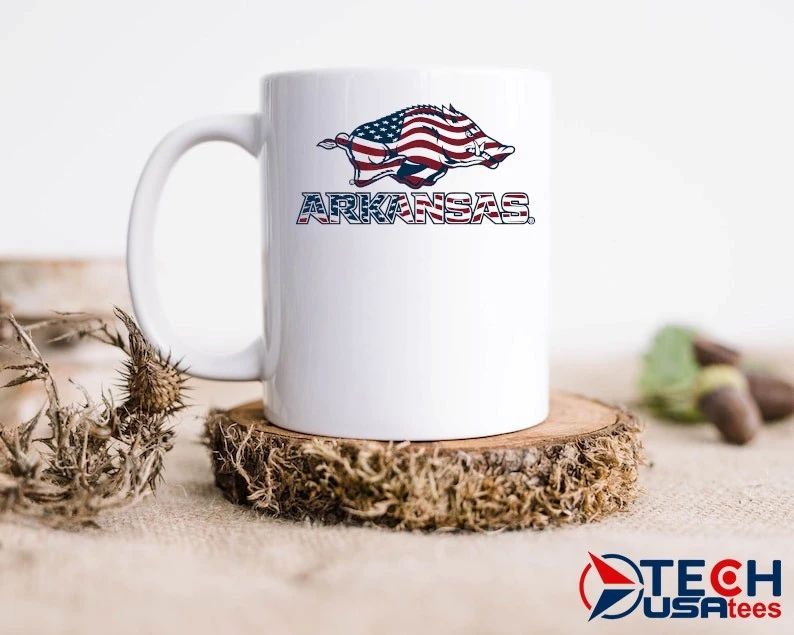 Arkansas Razorbacks Patriotic Marks Primary Logo Stack shirt