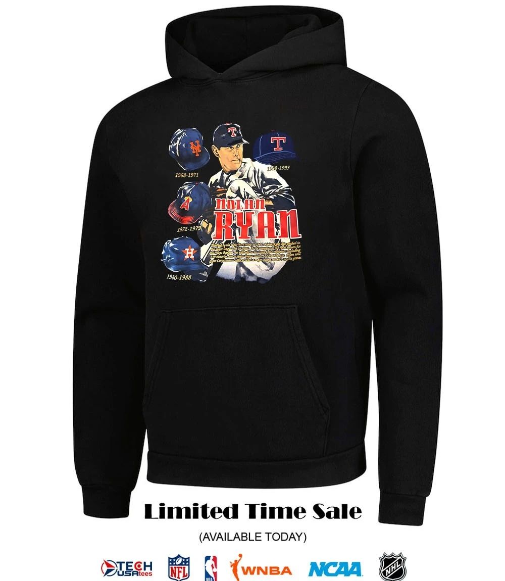 Nutmeg Mills Nolan Ryan 4 Teams shirt