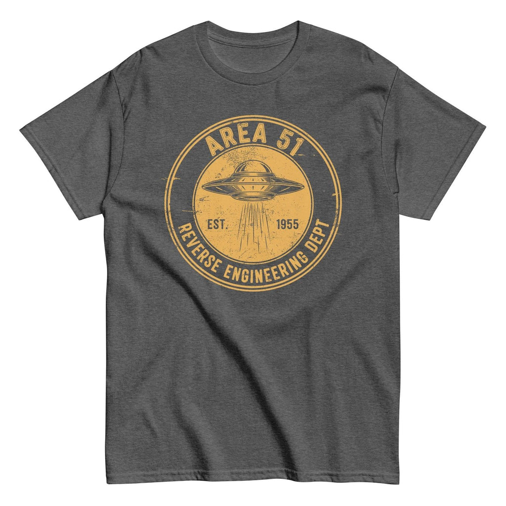 AREA 51 REVERSE ENGINEER Shirt scifi alien ufo uap conspiracy theory s-4 roswell