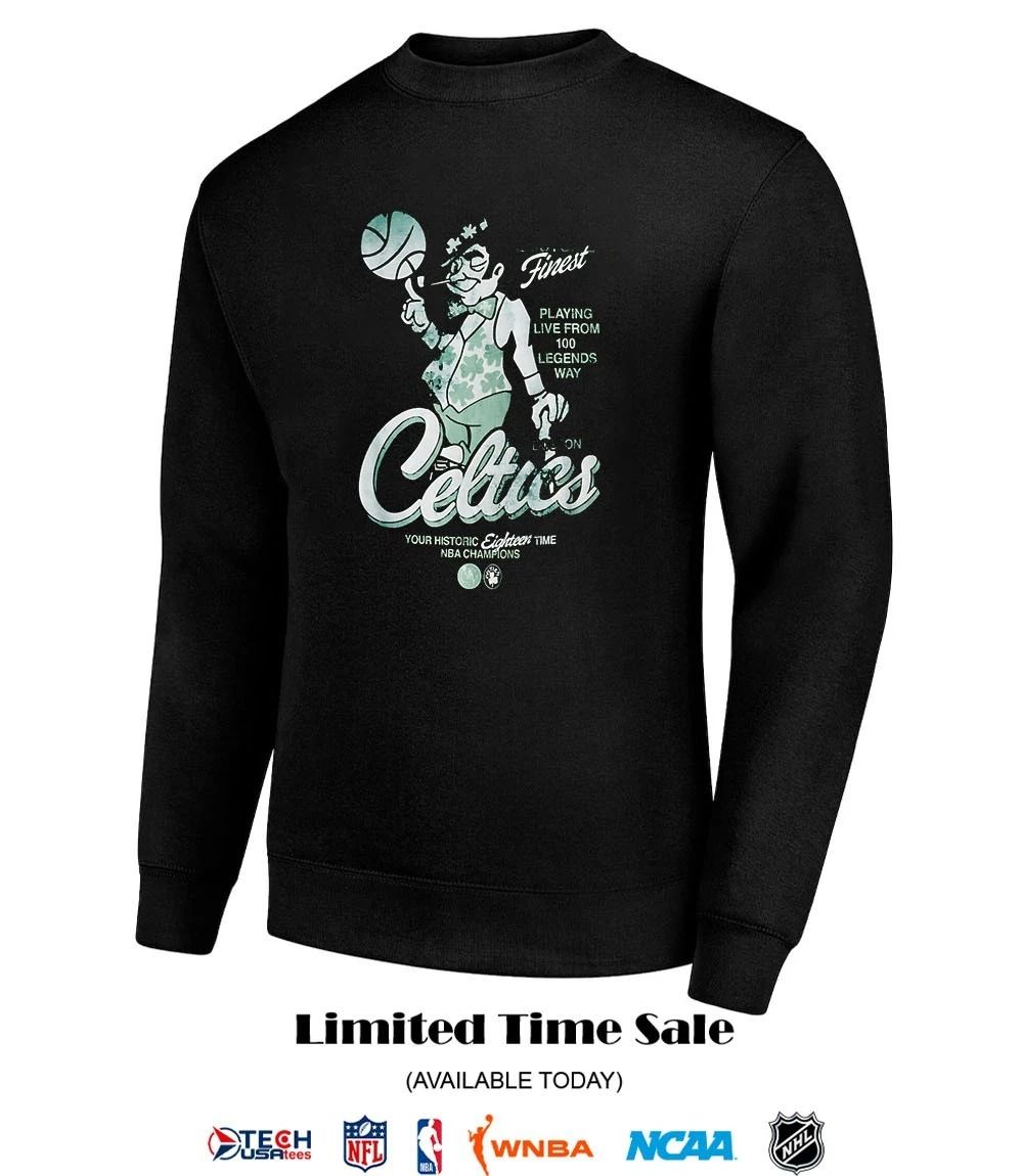 Boston Celtics playing live from 100 legends way your historic eighteen time NBA Champions shirt