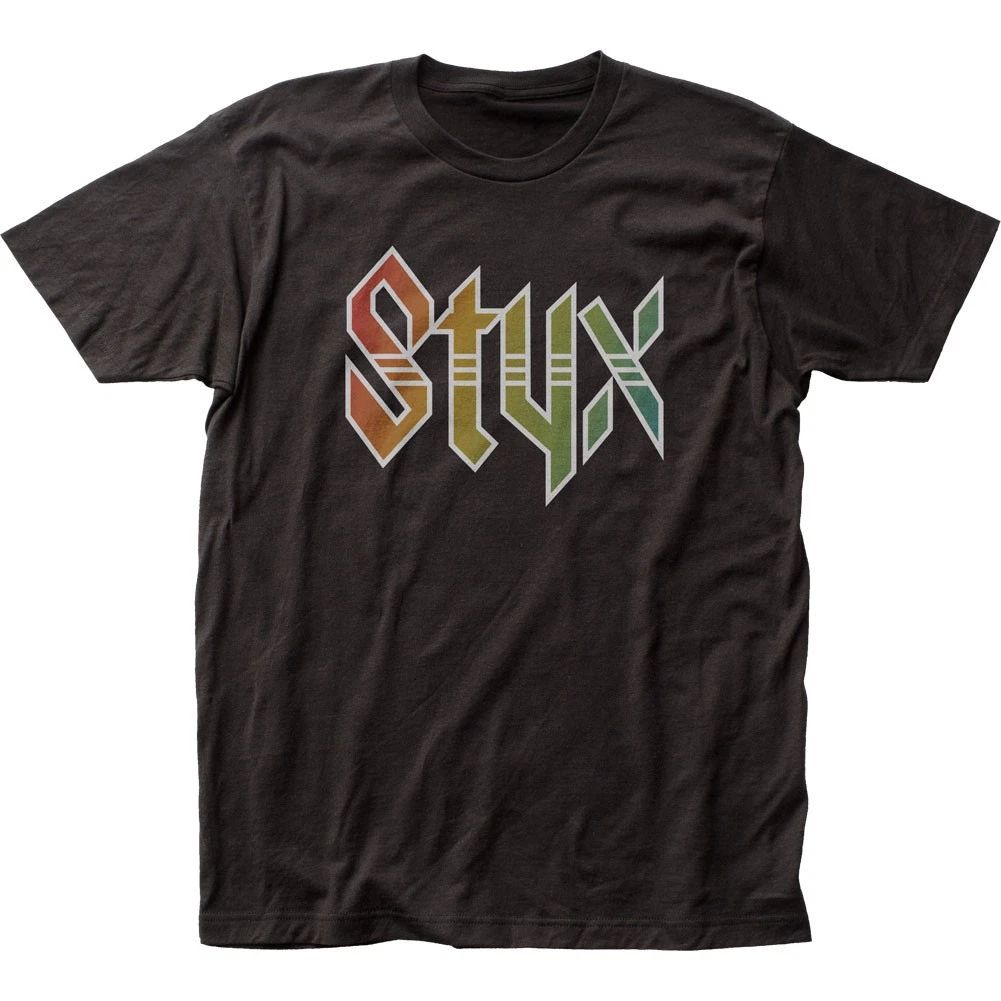 Styx Logo Mens T Shirt Music Classic Concert Rock N Roll Band Tee New Black