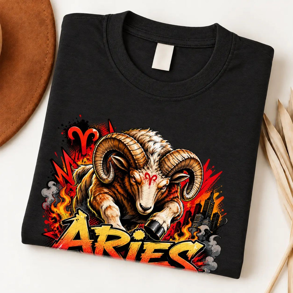 Aries Fearless Fire Zodiac Shirt