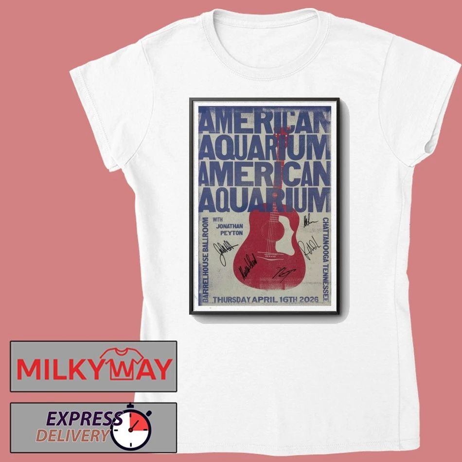 BJ Barham of American Aquarium Barrelhouse Ballroom Chattanooga, TN Apr 16 2026 Poster shirt