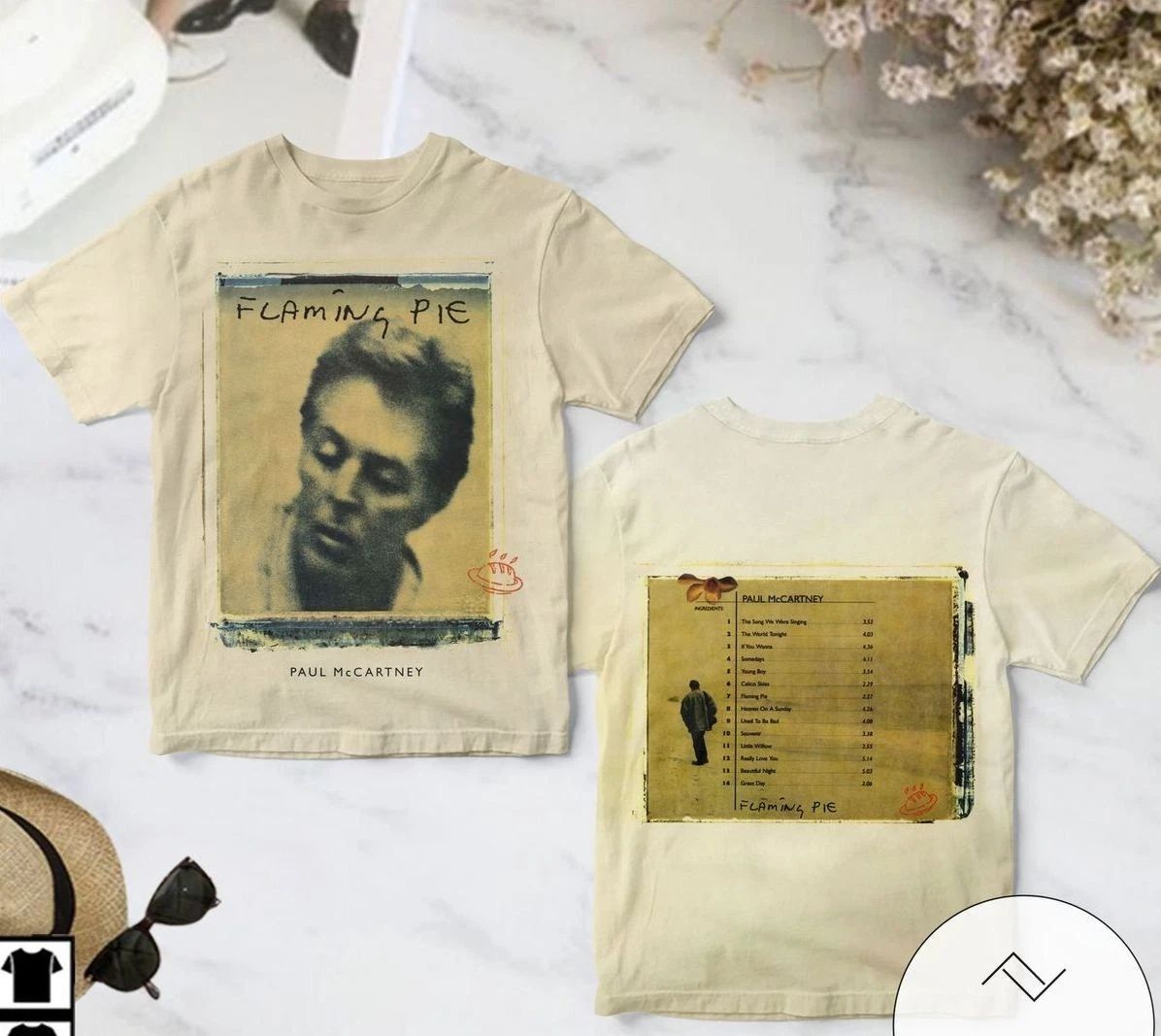 Paul Mccartney Flaming Pie Album Cover AOP T-Shirt