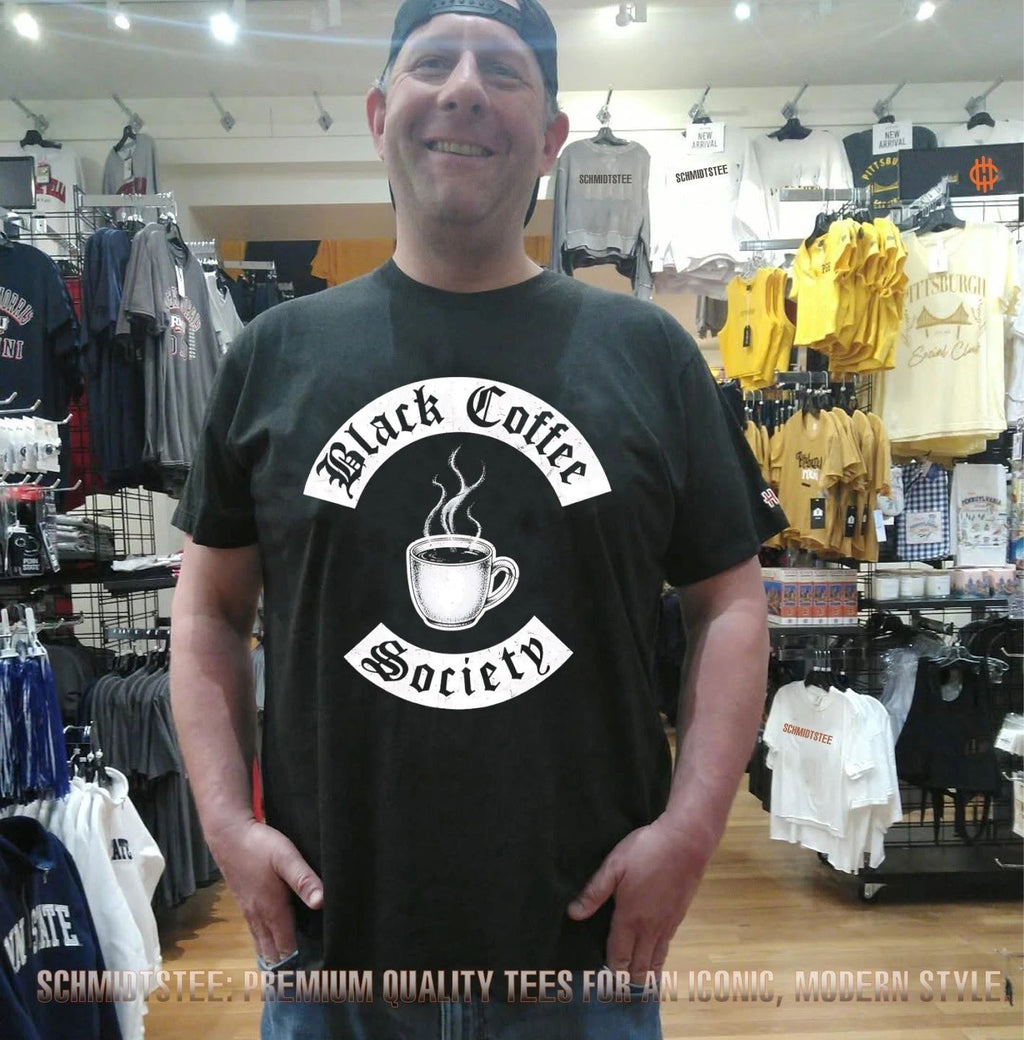 Black coffee society shirt