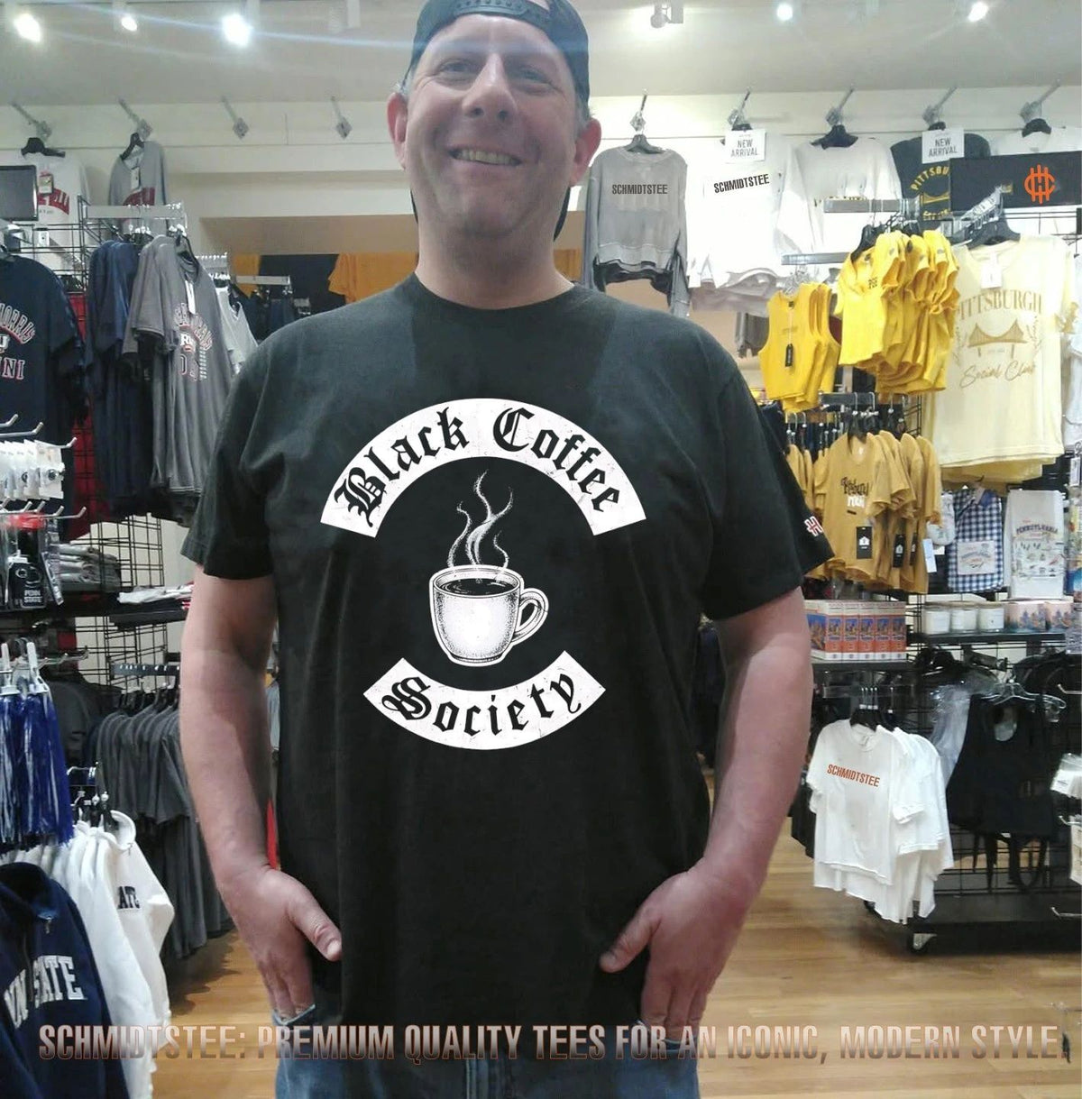 Black coffee society shirt
