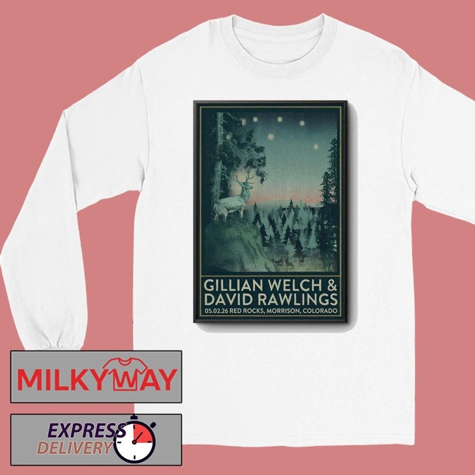 Gillian Welch And David Rawlings May 2 2026 in Morrison CO Poster shirt
