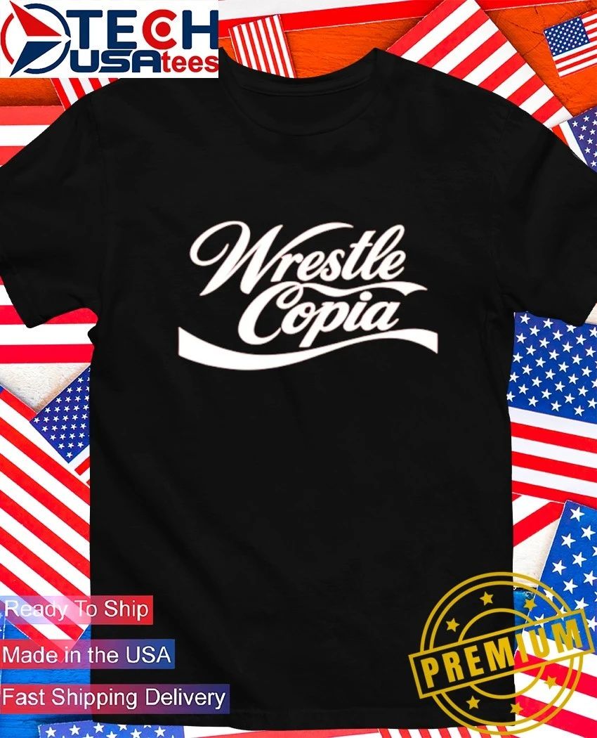Wrestle Copia parody logo shirt