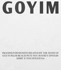 GOYIM 2026 shirt
