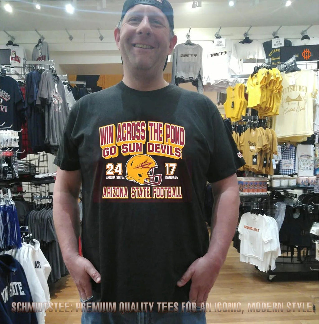 Arizona State Sun Devils beat Kansas Jayhawks Score Win Across The Pond Go Sun Devils shirt