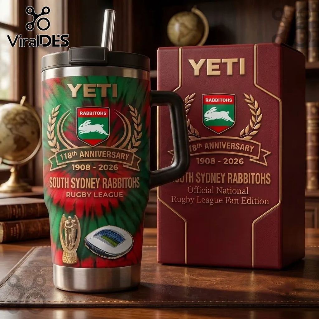 South Sydney Rabbitohs 118th Anniversary 40oz Tumbler