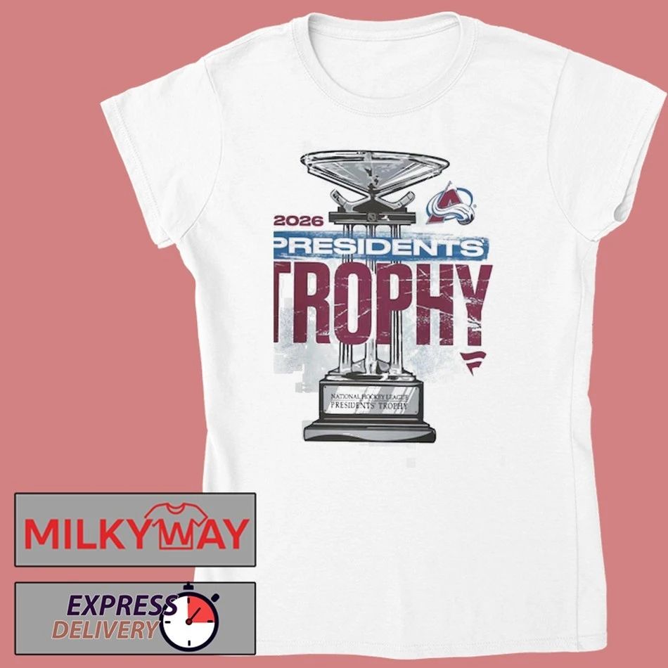 Colorado Avalanche NHL 2026 Presidents Trophy Winner Stanley Cup Playoffs 2026 t-shirts