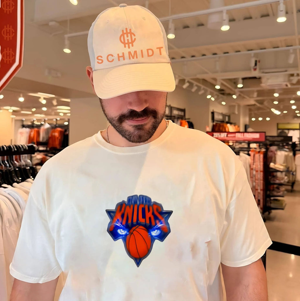 New York Knicks features NYON graphic shirt
