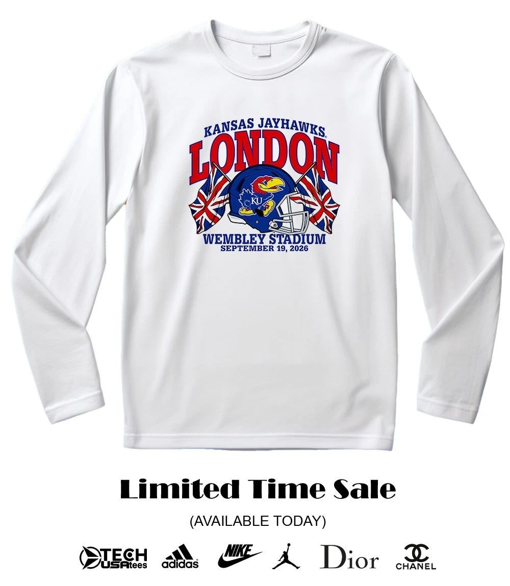 Kansas Jayhawks London Wenbley Stadium 2026 helmet shirt