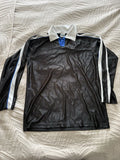 Street Culture Long Sleeve Jersey Shirt Mens L Black Blue Skate Y2K