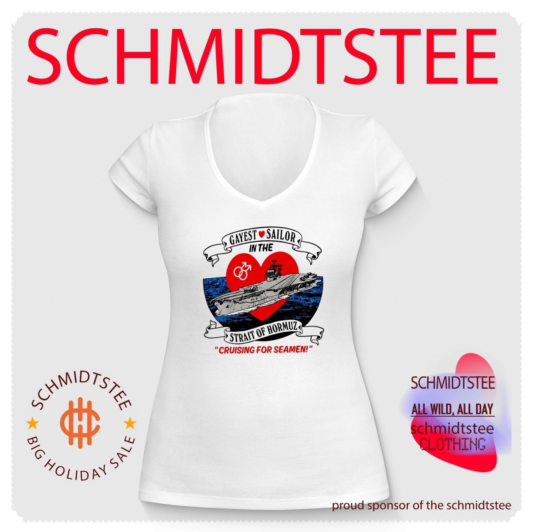 Gayest Sailor Strait of Hormuz Cruising For Seamen Pride Navy shirt