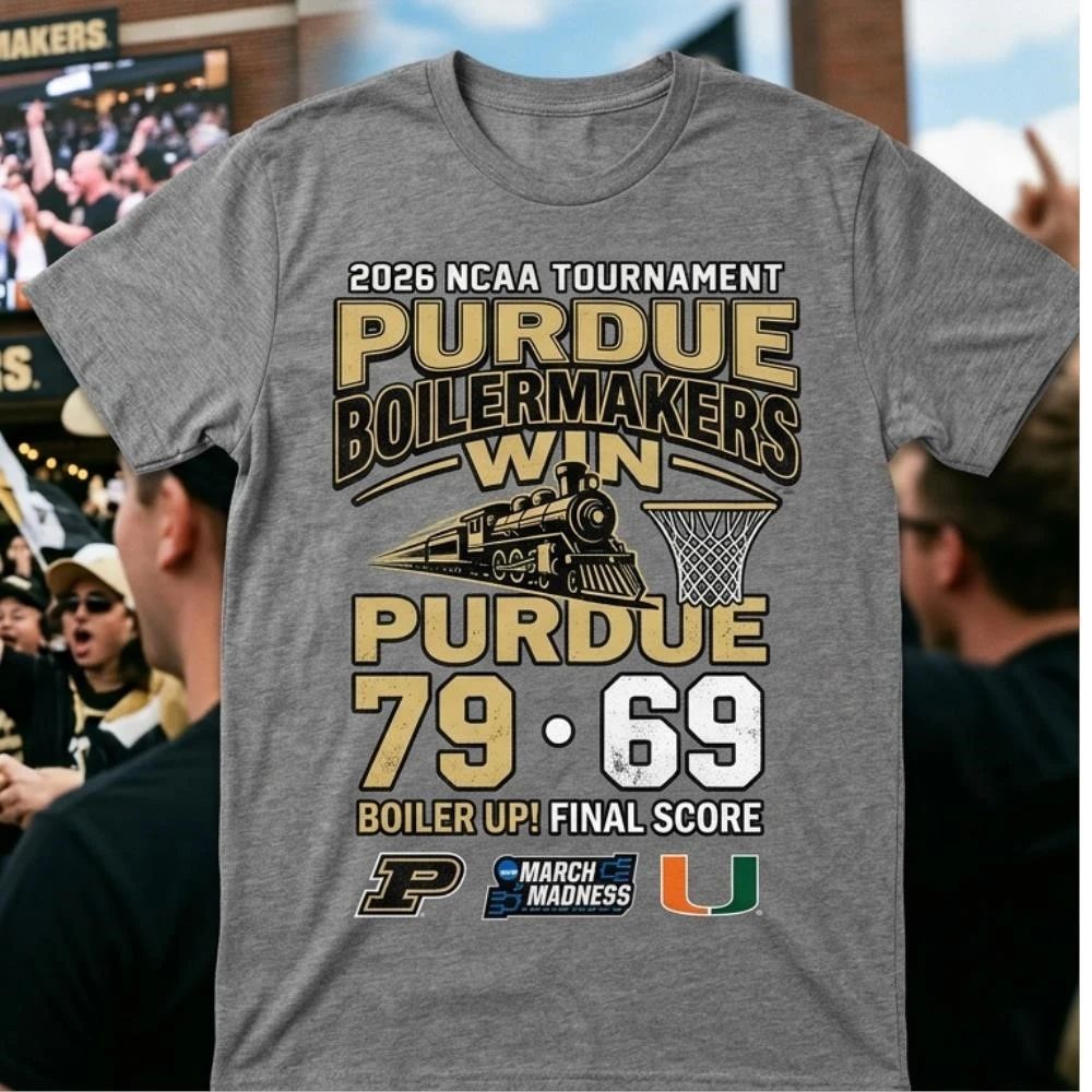 NKCtees 2026 NCAA Tournament Purdue Boilermakers 79 69 Miami FL basketball shirt