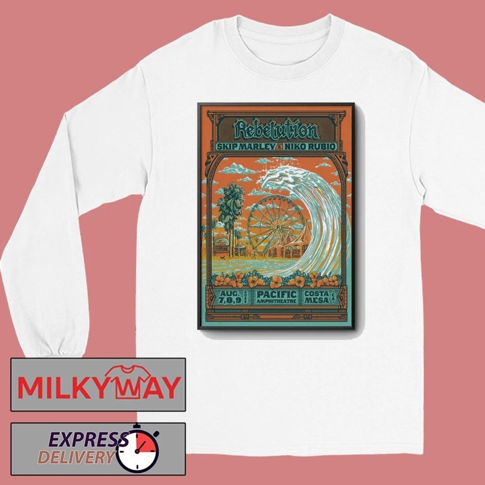 Rebelution August 7-9 2026 In Costa Mesa CA Poster shirt