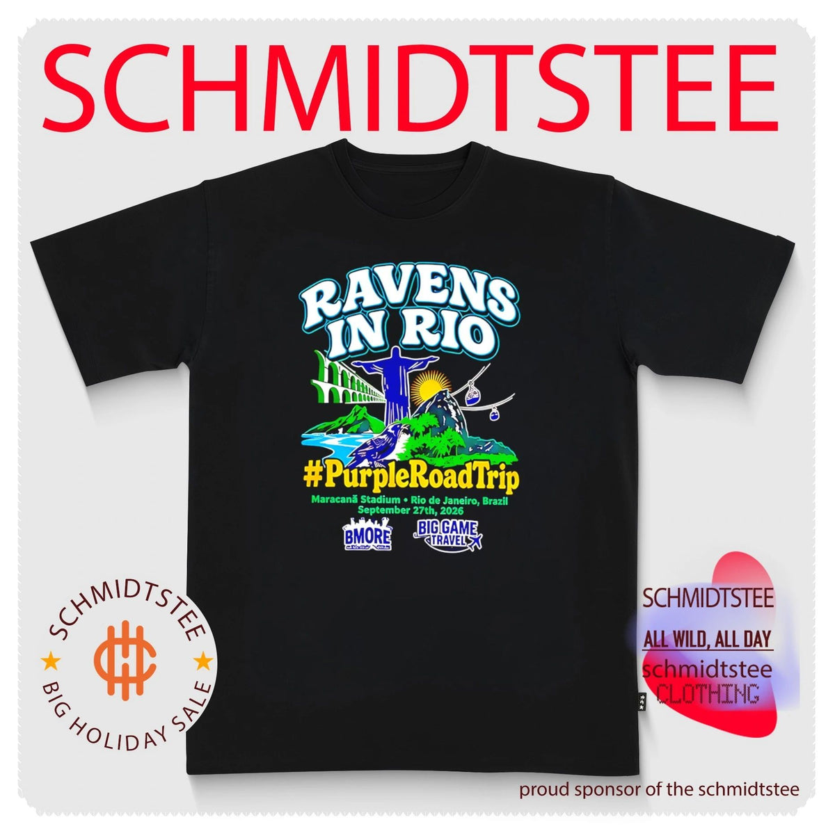 Baltimore Ravens In Rio Purple Road Trip De Janeiro Game 2026 shirt