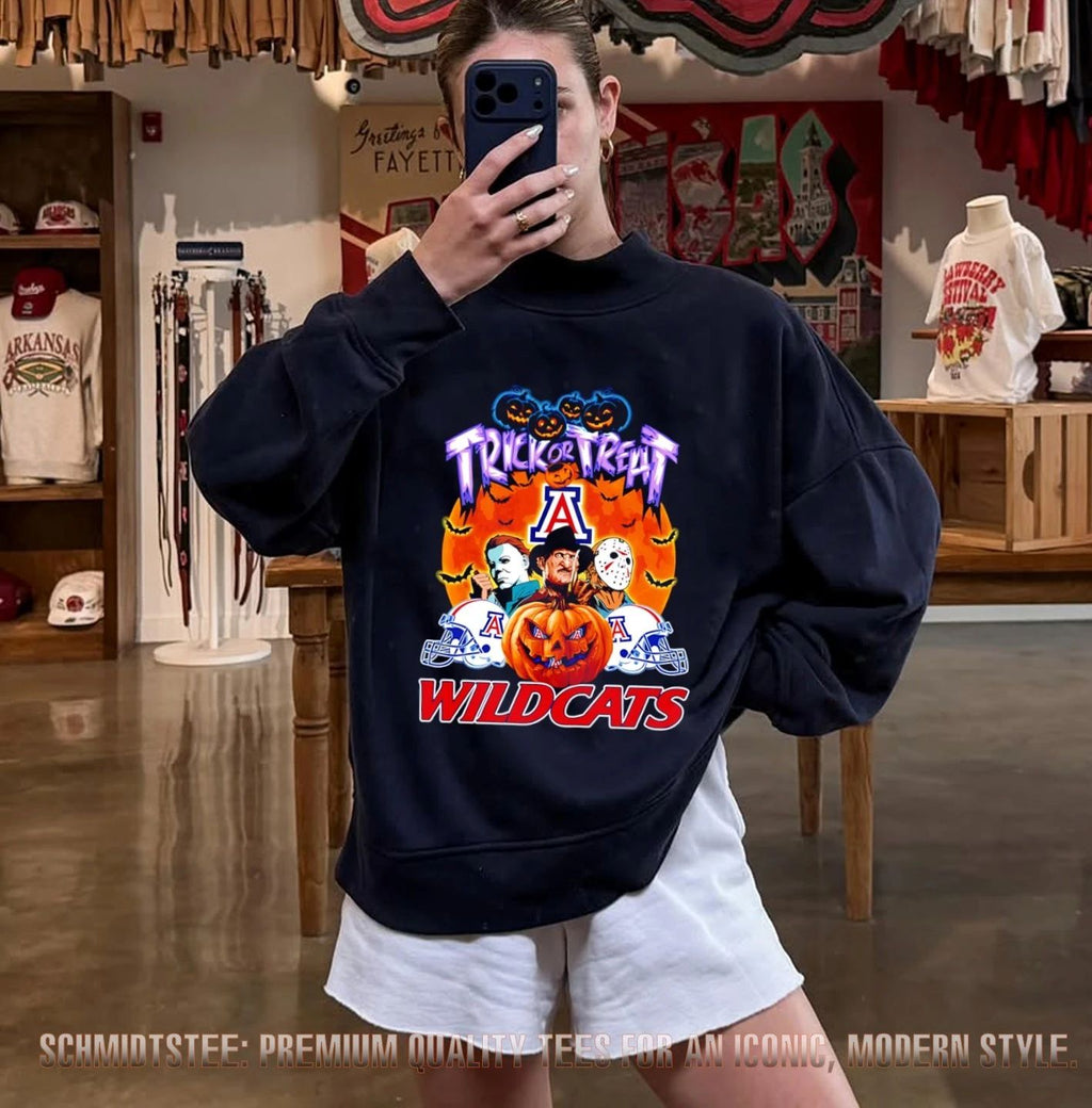 Arizona Wildcats x Horror Characters Trick Or Treat Halloween 2026 shirt