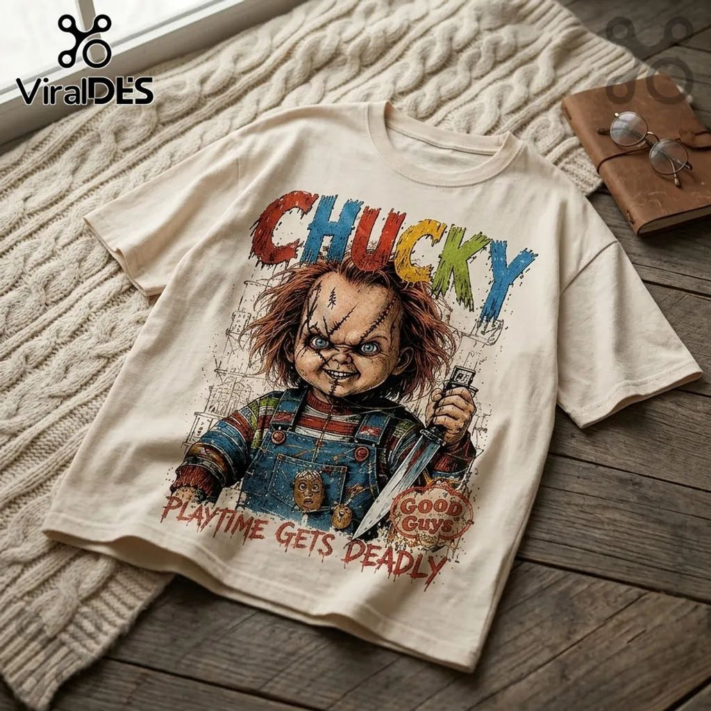 Chucky Good Guys Gone Bad Cream Shirt