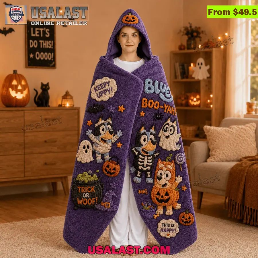 Bluey Halloween Limited Edition Hooded Blanket