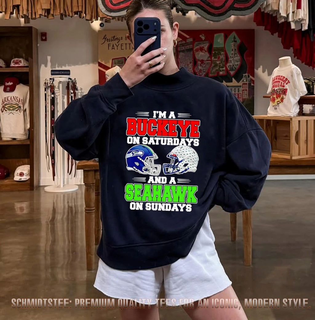 I’m a Buckeye on Saturdays and a Seahawk on Sundays shirt