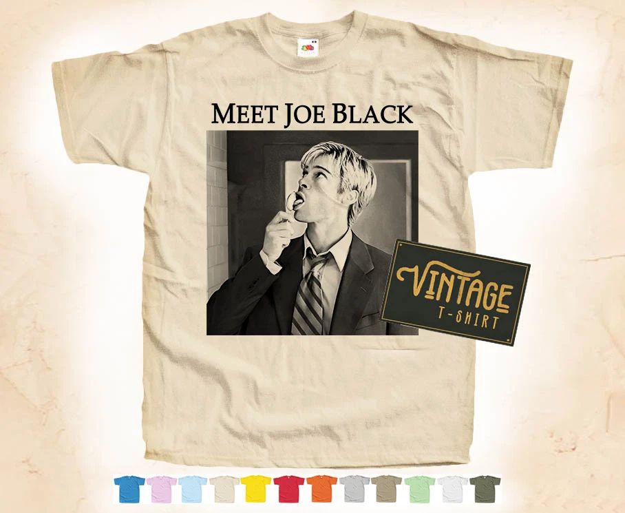 Black Print MEET JOE BLACK V1 T-SHIRT Tee Vintage Poster 12 Colors S-5XL