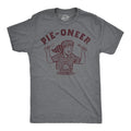 Mens Funny T Shirts Pie Oneer Sarcastic Pies Graphic Novelty Food Tee for Men