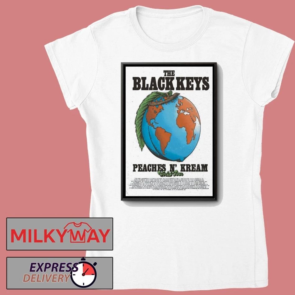 The Black Keys Peaches N’ Kream World Tour 26 Poster shirt
