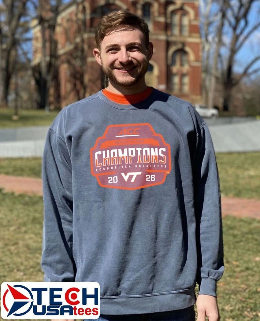 Virginia Tech Hokies 2026 ACC Men’s Wrestling Tournament Champions shirt