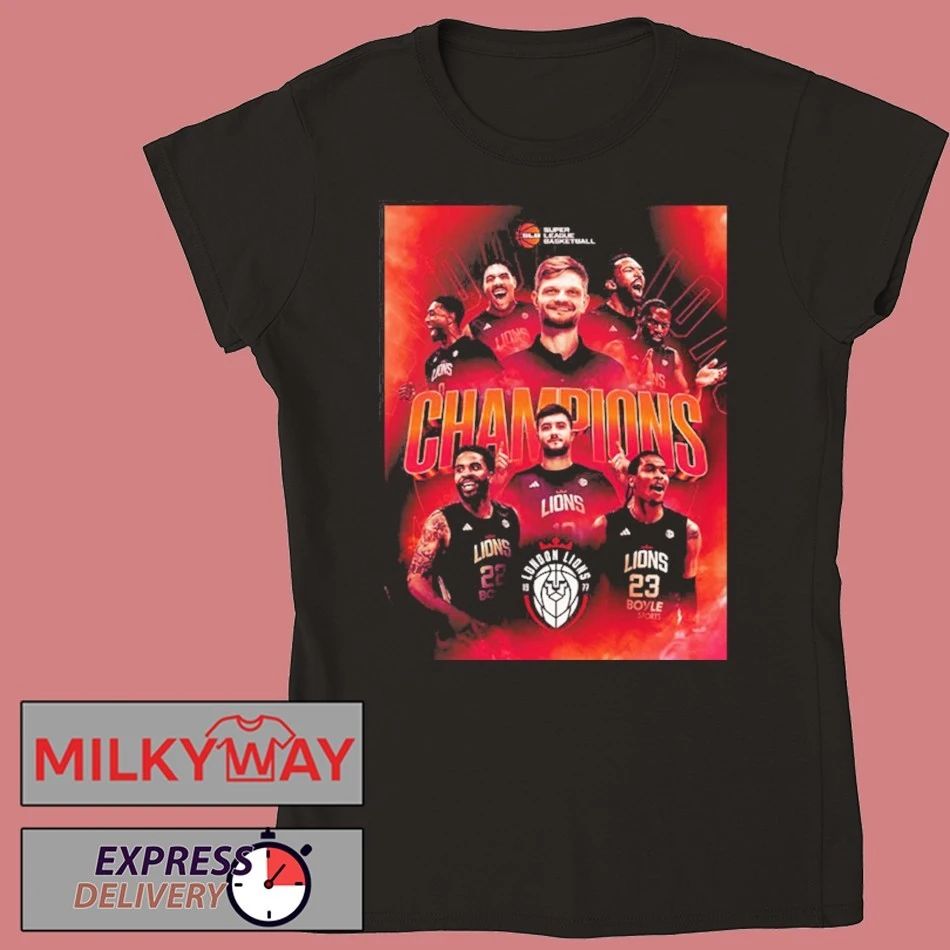 London Lions Basketball Champions 2026 Super League Basketball League Championship shirt
