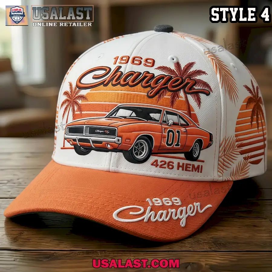 1969 Dodge Charger 426 HEMI Retro Muscle Car Baseball Cap