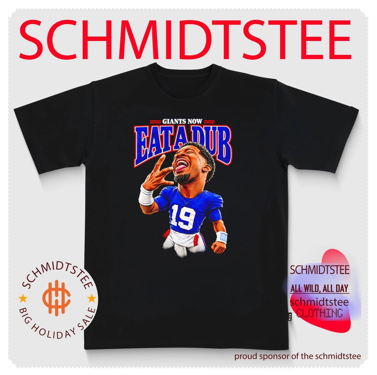Jameis Winston New York Giants No 19 Eat A Dub caricature shirt