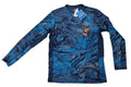 Realtree Aspect Fishing Backpaddle Shirt Men Blue Reversible UPF 30 Size 2XL NWT