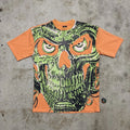 Modern Terminator skull AOP graphic tee Size M