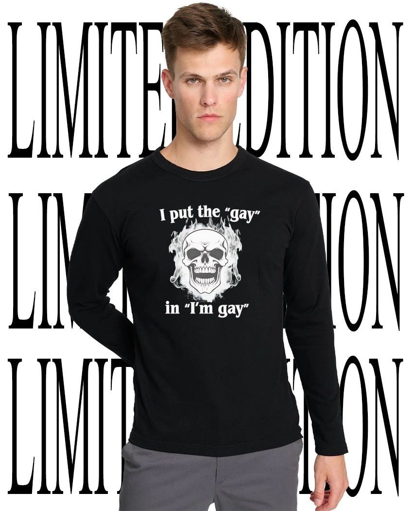 I put the gay in I’m gay skull shirt