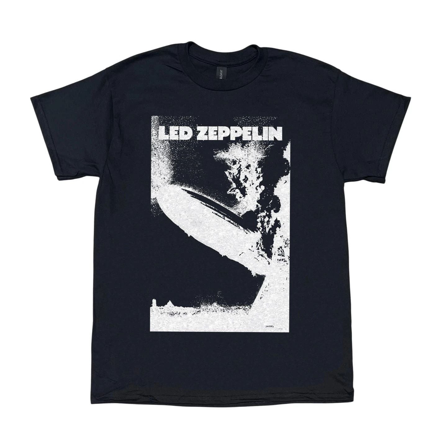 Led Zeppelin Album Rock Band, Heavy Cotton Black Unisex T-shirt, Size S-5XL