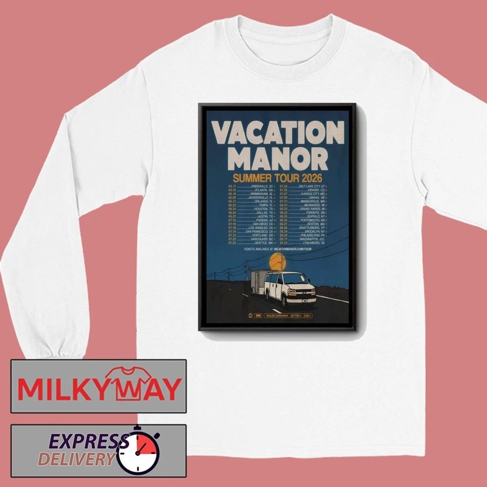 Vacation Manor Summer Tour 2026 Poster shirt