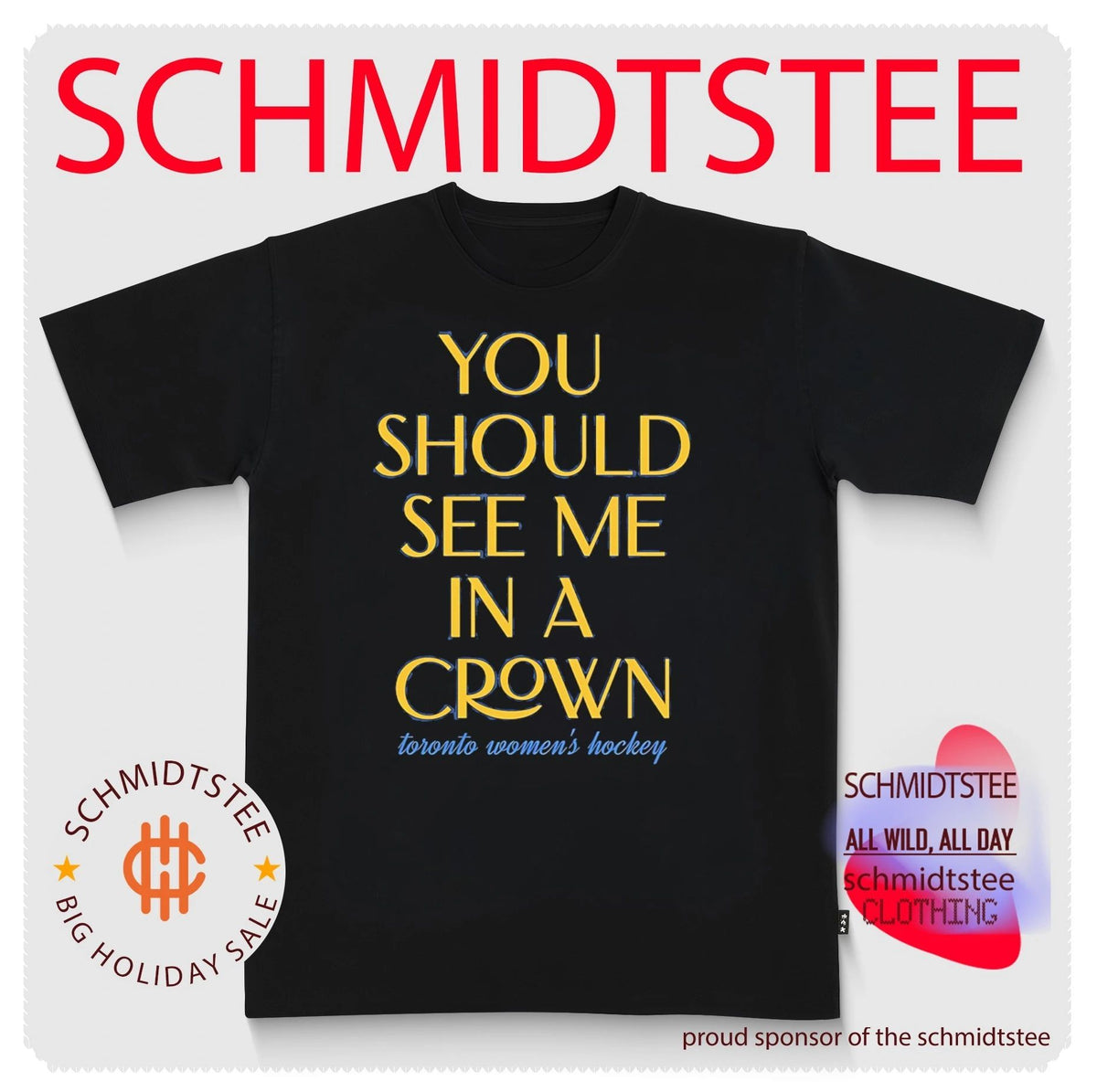 You should see me in a crown Toronto Women’s Hockey shirt