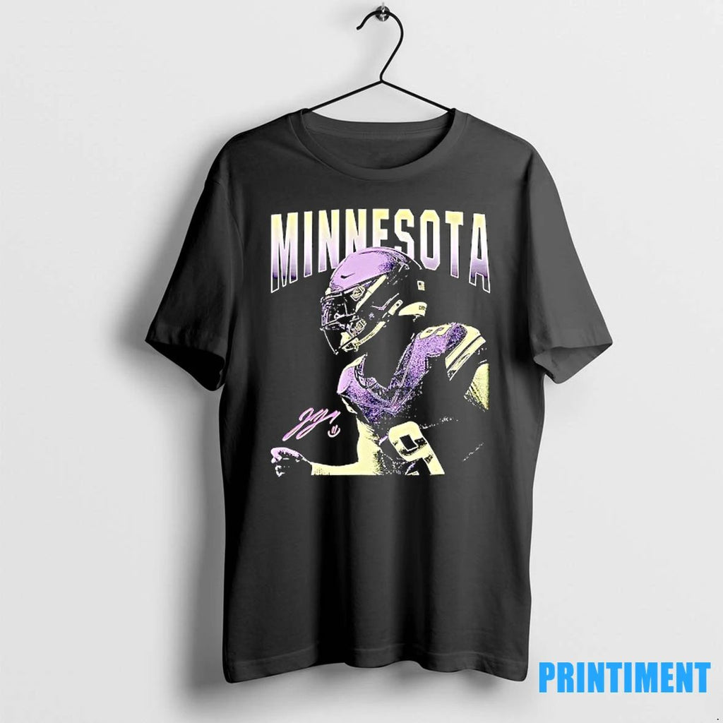 Jj Mccarthy Minnesota Vikings Football Signature Graphic Tshirts Sweater