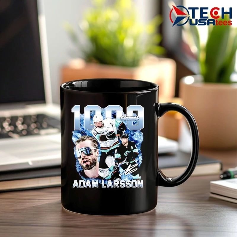 Adam Larsson Seattle Kraken Hockey 1000 Games shirt by tshirtatlowprice